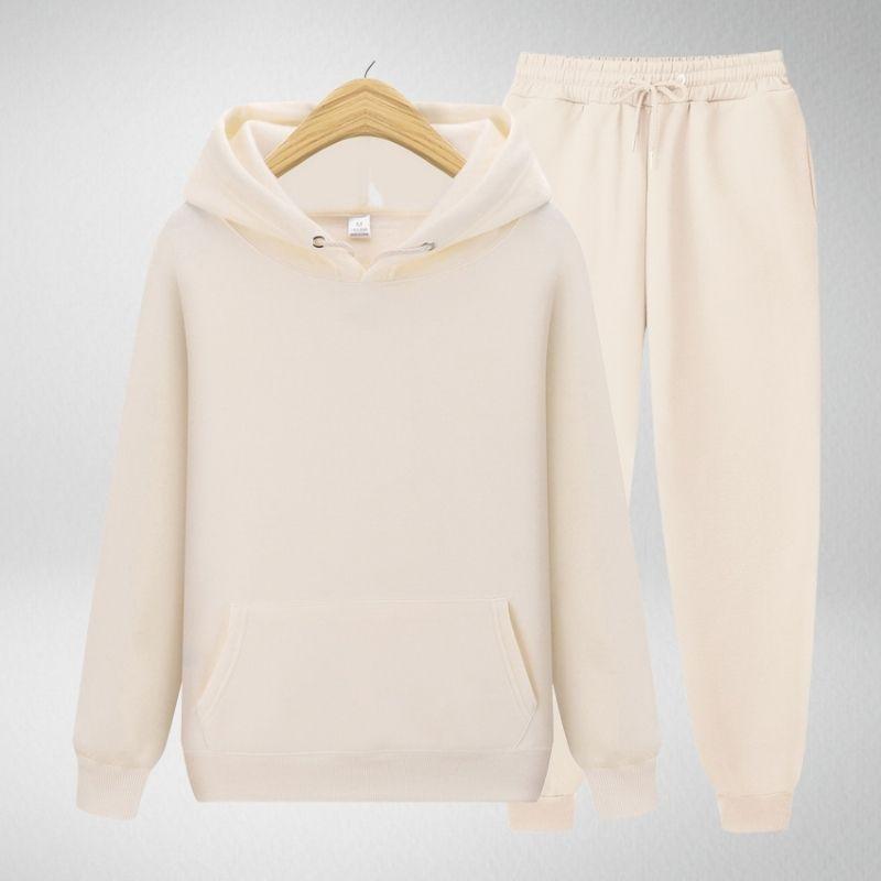 Hefner - Einfarbiges Set aus Hoodie und Hose