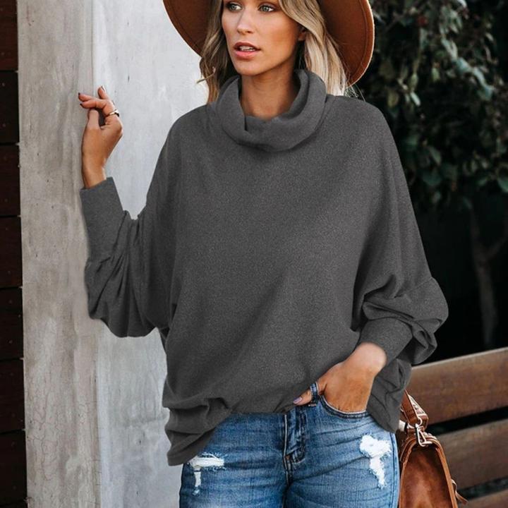 Aleida - Weicher Pullover mit hohem Kragen