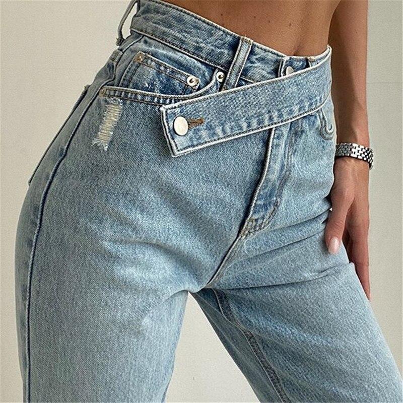 Jenny - Hochtaillierte Jeans